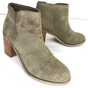 Urban Outfitters Suede Heeled Open Side Booties